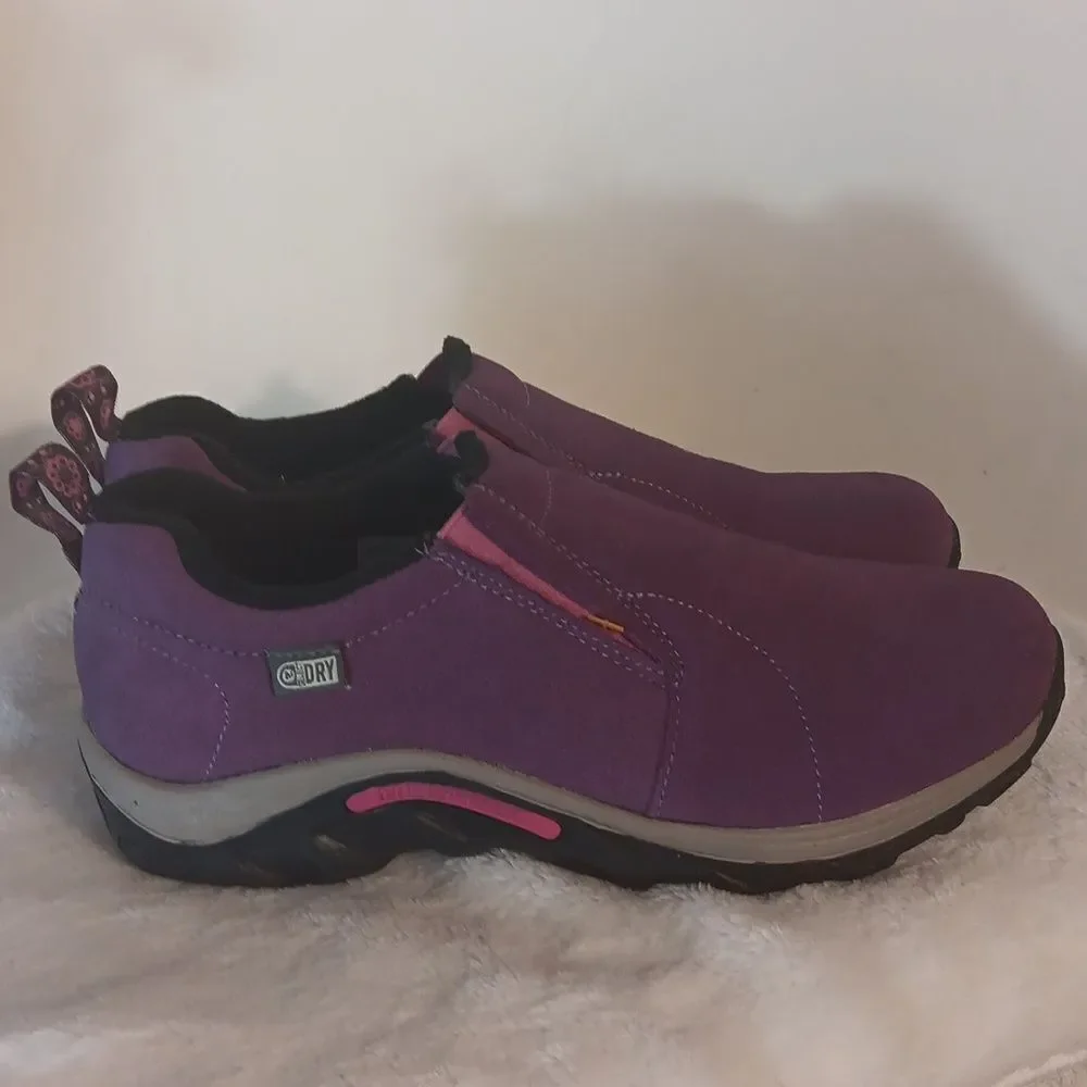 Merrell Kid's Purple Jungle Moc Frosty Waterproof Unisex Slip-On Shoes